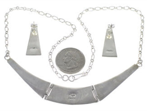 Multicolor Necklace Set Native American Village Design Jewelry GS62304